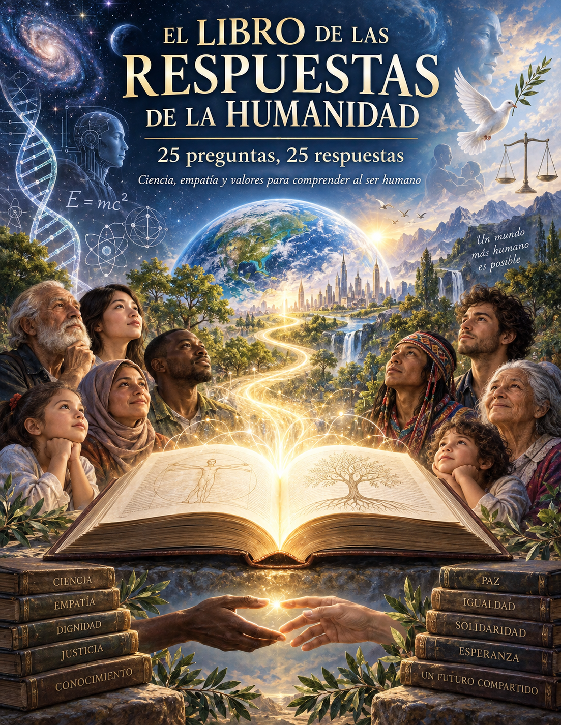 Tapa de El libro de las respuestas de la humanidad